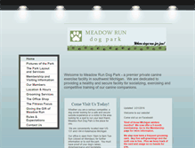 Tablet Screenshot of meadowrunpark.com